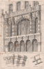 Portion of front to No. 40 Strand; Capital Voussoir; H. Stone 1867 old print