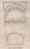 Tombs in Aberdeen Cathedral. Scotland 1868 old antique vintage print picture