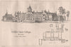 Middle Class College, Bedford; Mr. Fred Peck, Architect. Bedfordshire 1868