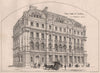Union Bank of London; P.C. Hardwick, Architect 1868 old antique print picture
