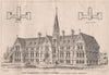 The Manchester District Schools; Mr. Ernest Bates, Architect 1868 old print