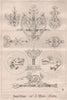 Iron Work; by J. Moyr. Smith. Decorative 1868 old antique print picture