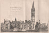 Scarisbrick Hall, Lancashire; Augustus W. Pugin, Architect 1868 old print