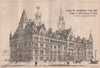 Manchester Town Hall. Cooper St/Princess St front; Speakman & Charlesworth 1868