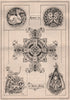 Enamels &c; by Moyr. Smith, Lith. Decorative 1868 old antique print picture