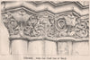 Andernach - details from south door of church. Germany 1868 old antique print