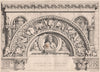 Composition for a stone head to doorway. Owen W. Davis 1869 old antique print