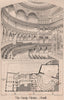 The Gaiety Theatre, Strand. London 1869 old antique vintage print picture