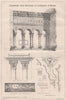 Cloisters San Giovanni in Laterano, Rome. Italy 1869 old antique print picture