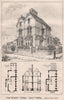 Semi-detached cottages, Lumen Tooting; Owen W. Davis, Architect. London 1869