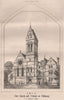 Imia; new church and schools at Holloway. London 1869 old antique print