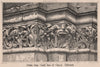 Details from south door of Church - Andernach. Germany 1869 old antique print