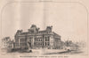 Wolverhampton Town Hall; Ernest Bates, Architect. Staffordshire 1869 old print