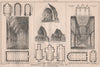 Churches for congregations, No. I. Class I, plans with columns 1869 old print