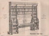Piano book case; designed by E.J. Tarver Archt; & executed by Green & King 1869