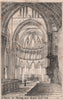Church at Norrey near Caen. East end; E.E.C. Clarke. Calvados 1869 old print