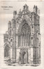 Melrose Abbey; St. Transept. Scotland 1869 old antique vintage print picture