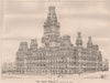 The Capital, Albany, N.Y.; Fuller & Lavi, Architects. New York 1870 old print