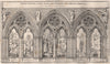 Elevation of upper arcade, south transept, Westminster Abbey (Interior) 1870