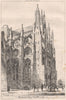 Westminster Abbey, North Transept. London 1870 old antique print picture