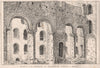 Sketch in the interior of Rochester Castle, Kent 1870 old antique print