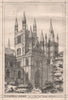 Peterborough Cathedral. North west transept & towers. Cambridgeshire 1870