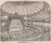 South London Palace; William Paice, Architect 1870 old antique print picture