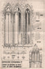 Dunblane Cathedral - details of window at west end of nave. Scotland 1870