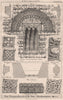 West window, Church of St. Peter, Southampton. Hampshire 1870 old print