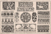 Modern Indian ornament; Drawn by Owen W. Davis . Decorative 1870 old print