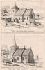 White Colne Church, Essex, before/after 1870 restoration; C.J. Moxon Archt 1870