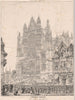 Cathedral Beauvais. Oise 1870 old antique vintage print picture