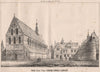 South west view, Christ Church, Clapton. London 1870 old antique print picture