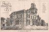 Gallowhill Mansion; Salmon Son and Ritchie, Architects. Paisley 1870 old print