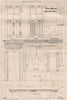 Window furniture, Hotel de Ville, Rouen. Seine-Maritime 1870 old antique print