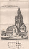 Church of St. Andrew, Plaistow, Essex; James Brooks Architect 1870 old print