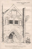 The Western Gate of the Abbey of St. Peter, Gloucester. Gloucestershire 1870