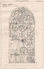 Door hinge. Grammar School, Norwich. Norfolk 1870 old antique print picture