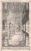 Interior of St. Liborius Church at Dielkirchen on Lahn. Germany 1871 old print