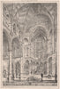 Sanctuary & transept; Church of the Holy name of Jesus, Manchester 1871 print