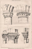 Ornamentation of the Transitional Period. Decorative 1871 old antique print