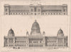 New National Gallery; designed prepared by Mr. Barry A.R.A.. London 1871 print