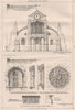 New Shoreham Church, Sussex. East front 1871 old antique vintage print picture