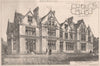 Lythe Hill, Haslemere; F.P. Cockerell, Architect. Surrey (2) 1871 old print