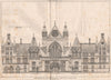 New Courts of Justice, West part of Strand front; G.E. Street Architect 1871
