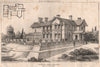 Highfield Grove, Stafford; Robt Criffiths, Architect. Staffordshire 1872 print