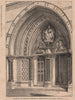 Doorway of the Pro-Cathedral, Kensington; Mr. Goldie, Architect. London 1872