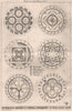 Pavement -  Becket's Shrine, Canterbury. 1/8th full size. Kent 1872 old print