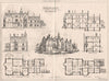Design for mansion; W.H. Lockwood, Architect. Buildings 1872 old antique print