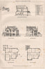 Design for Villa Glaswegian. Glasgow 1872 old antique vintage print picture